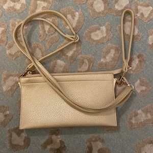 Gold Crossbody/Clutch Bag